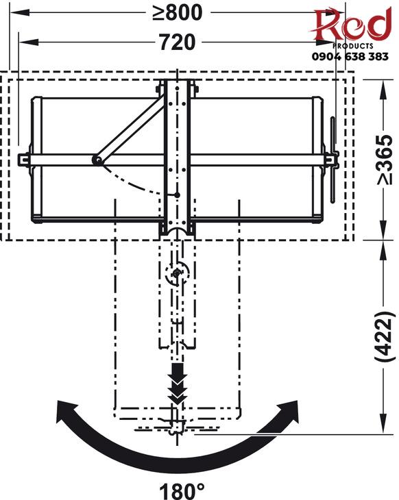 Giá để giày thông minh xoay 180 độ Hafele 806.22.401 5