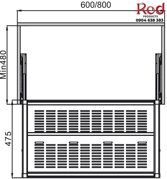 Kệ giày thông minh âm tủ Hafele 807.95.16 1