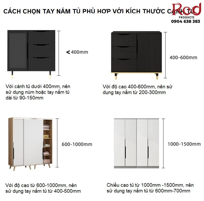 Tay nắm tủ dài hợp kim nhôm không xẻ rãnh CH5035 22