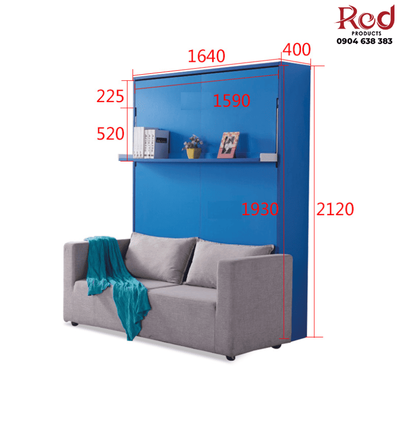 Giường 1.5m kết hợp sofa thông minh BTC1500S