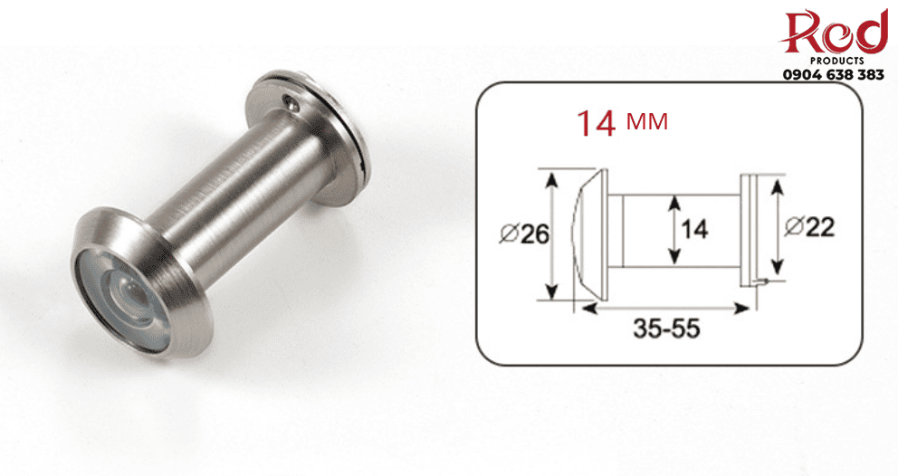 Mắt thần cửa gỗ bằng đồng nhiều màu DFL-P014 3