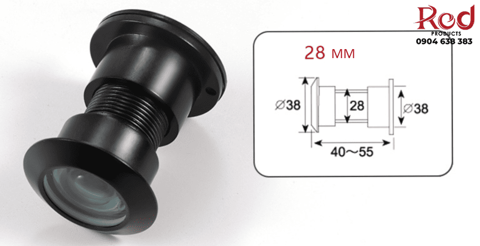 Mắt thần cửa gỗ chung cư góc rộng 200 độ DFL-P028 2