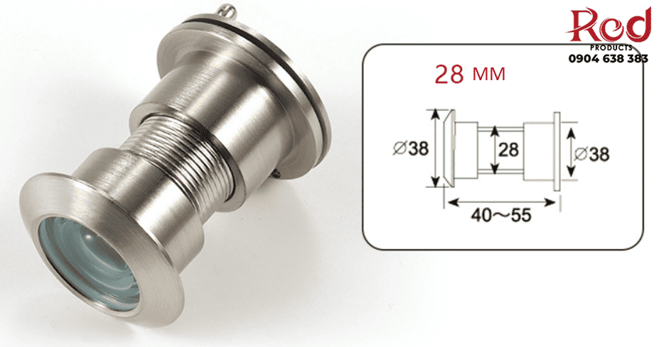 Mắt thần cửa gỗ chung cư góc rộng 200 độ DFL-P028 3