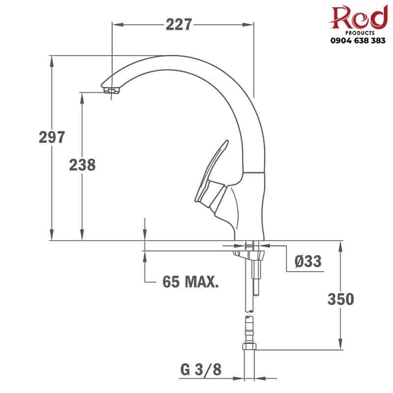 Vòi rửa chén nóng lạnh Teka 97911502B