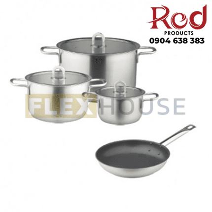 Bộ nồi & chảo bếp từ, 3 nồi và 1 chảo Hefele 531.08.001