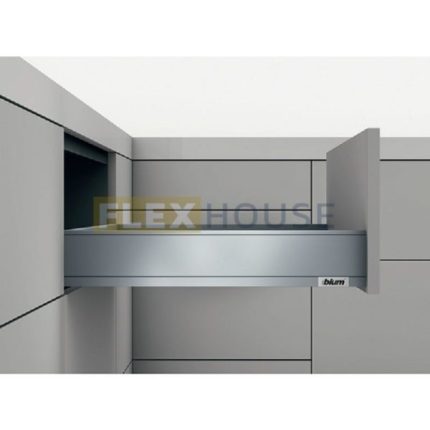 Ray hộp nhấn mở giảm chấn LEGRABOX chiều cao M – 90,5mm BLUM 550.72.785