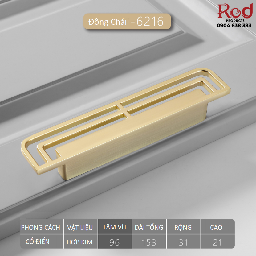 Tay nắm cánh tủ gỗ cổ điển Á Đông CH6216 18