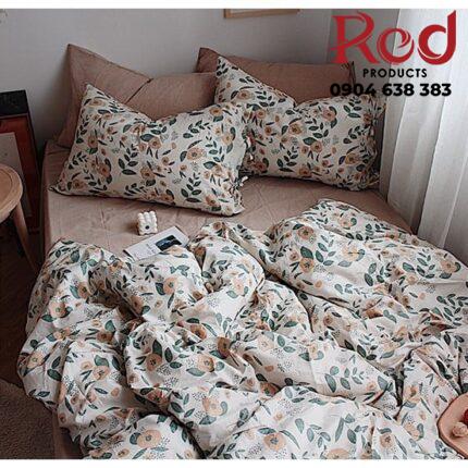 Bộ ga trải giường họa tiết hoa mùa thu MM0159