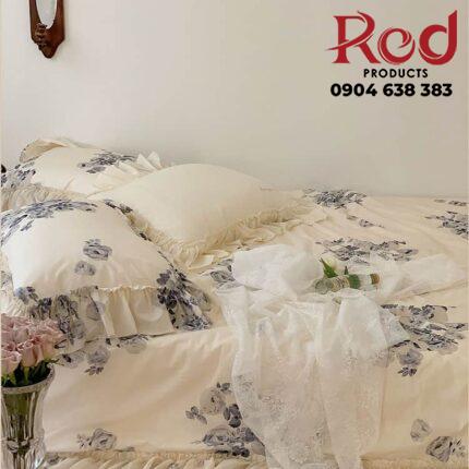 Bộ chăn ga gối cotton phong cách mùa thu MM0525