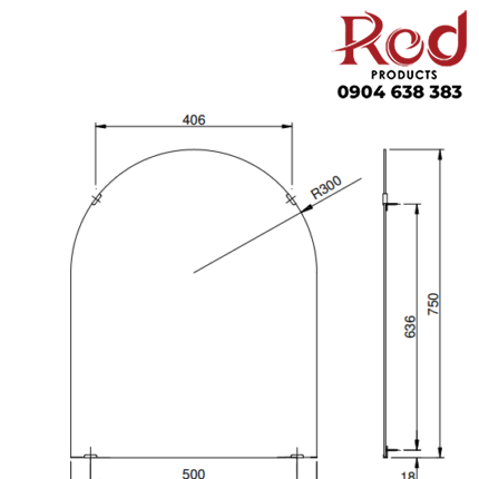 Guong-nha-tam-hinh-mai-vom-loai-lon-TOTO-YM6075FA_2-430x430-1