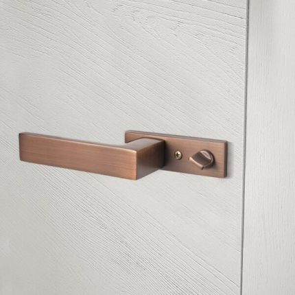 Khoá cửa đồng kiểu Ý màu cà phê BR02-125D