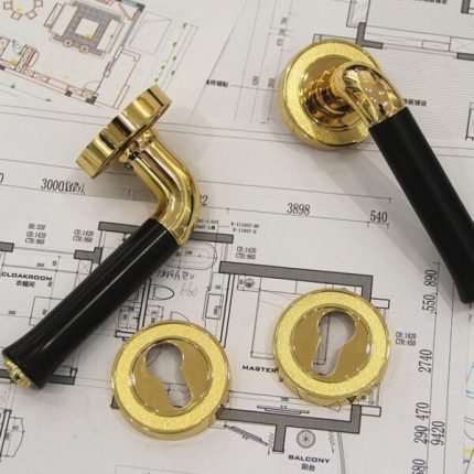 Khoá cửa đồng phong cách Bắc Âu OVLI7479