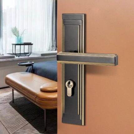 Khóa tay gạt liền khối cao cấp bằng đồng BR51