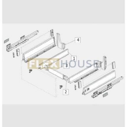 Ngăn kéo chữ U dưới chậu rửa Garis G8