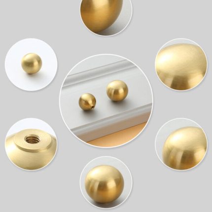 Núm tay nắm bằng đồng hình quả bóng SOL2524