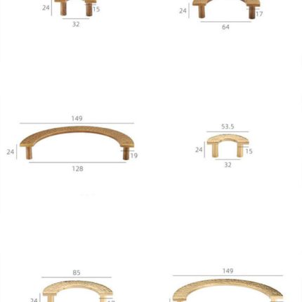 Núm tay nắm cầu vồng bằng đồng L3089H