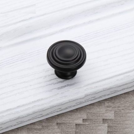 Bộ tay nắm tủ cổ điển bằng đồng mạ đen cao cấp 9955R09