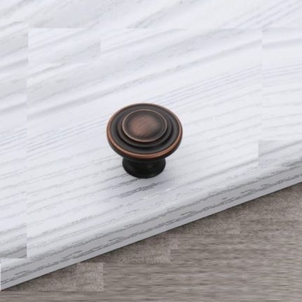 Bộ tay nắm tủ cổ điển bằng đồng màu đỏ 9955R09A
