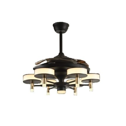 Quạt trần đèn giấu cánh hiện đại sang trọng FDL1002B