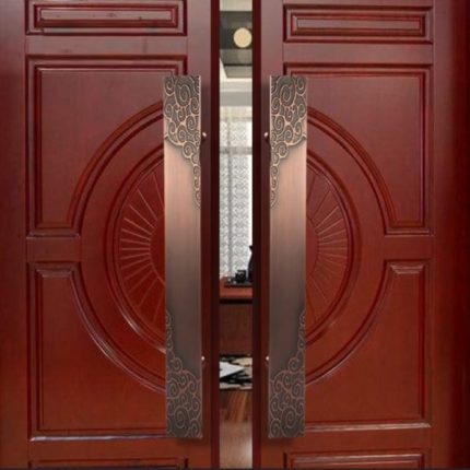 Tay nắm cửa chính khách sạn nhà hàng biêt thự hợp kim 1001112