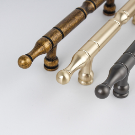 Tay nắm tủ hiện đại tối giản chữ T màu đen HAN8631B