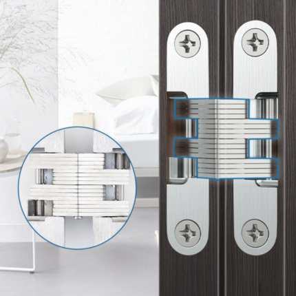 Bản lề chữ thập âm cửa bằng thép không rỉ BTC-HH7/70