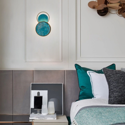 Đèn treo tường trang trí màu xanh lá B2002