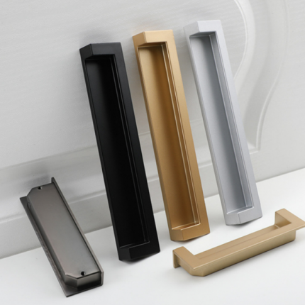 Tay nắm âm tủ gỗ chất liệu hợp kim kẽm AIQI7530