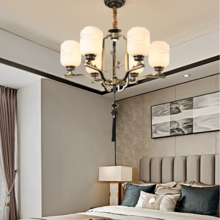 Đèn thả trần bằng đồng cổ điển kiểu Nhật DOFD6033