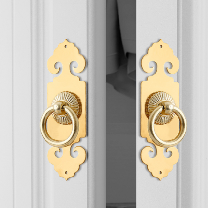 Núm tay nắm tủ đồng nguyên chất trang trí LDS8001