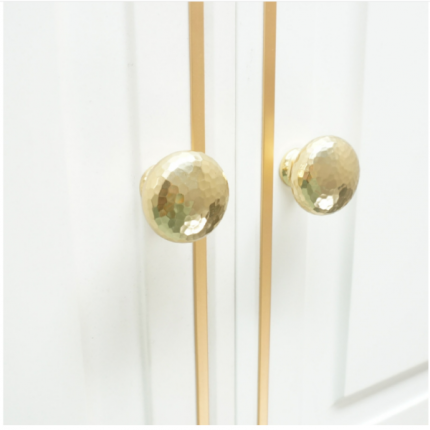 Núm tay nắm tủ bằng đồng vàng ánh Bắc Âu CTCW001