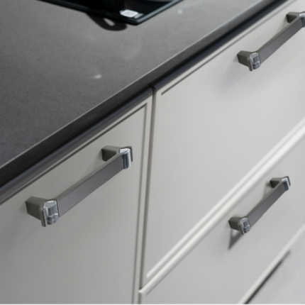 Tay nắm tủ hiện đại tối giản Bắc Âu khảm pha lê WXH9025B