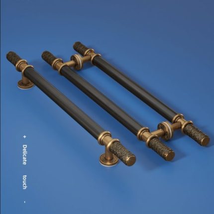 Tay nắm cửa kính bằng Inox và đồng thau D-566