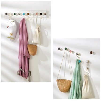 Núm tay nắm tủ bằng đồng khảm trai màu hồng CD01