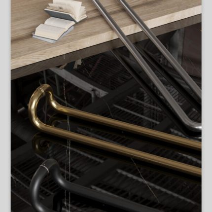 Tay nắm cửa hiện đại bằng thép không gỉ DOR8932