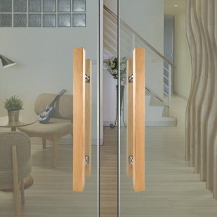 Tay nắm cửa kính bằng gỗ sang trọng DOR9003