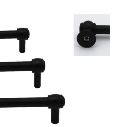 Tay nắm cửa màu đen hợp kim kẽm WLD2026BL