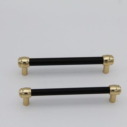 Tay nắm cửa màu vàng đen hợp kim kẽm WLD2026Y