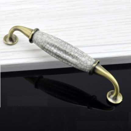 Tay nắm tủ gốm sứ giả cổ men rạn cao cấp FH.A20
