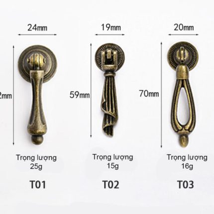 Tay nắm ngăn kéo, tủ gỗ phong cách Châu Âu YM5736