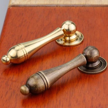 Tay nắm tủ cổ điển bằng đồng nguyên chất T2516