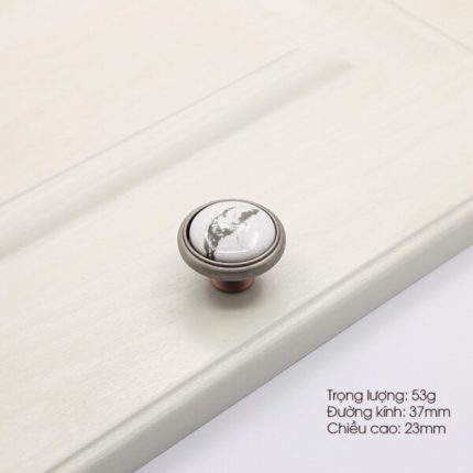 Tay nắm tủ hợp kim kẽm màu bạc RAD446-B