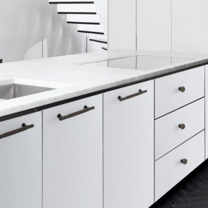 Tay nắm tủ đồng hiện đại màu ngọc trai đen XF-655