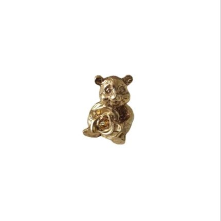 Tay nắm tủ đồng thau gấu ôm hoa và ôm tim SBD5374