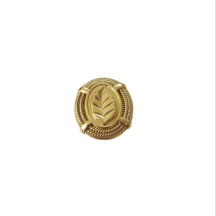 Tay nắm tủ đồng thau huy hiệu chiếc lá SBD1320