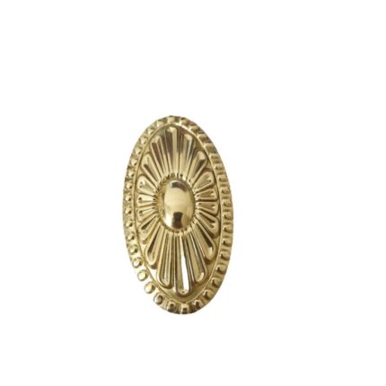 Tay nắm tủ đồng thau khiên mặt trời oval SBD1095