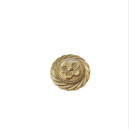Tay nắm tủ đồng thau mặt tròn hoa năm cánh SBD1246