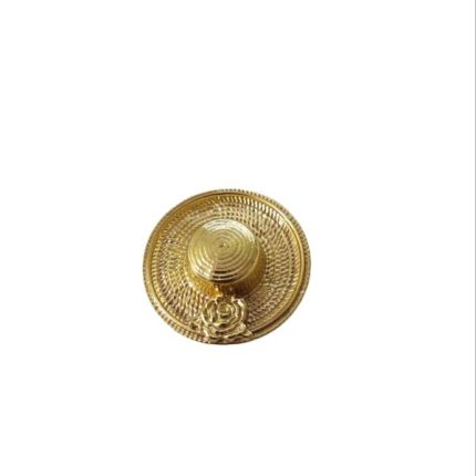 Tay nắm tủ đồng thau mũ cói đính hoa SBD1528