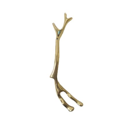 Tay nắm tủ đồng thau que củi trơ trọi SBD4136