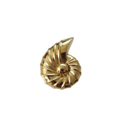 Tay nắm tủ đồng thau vỏ ốc gấp nếp SBD4963